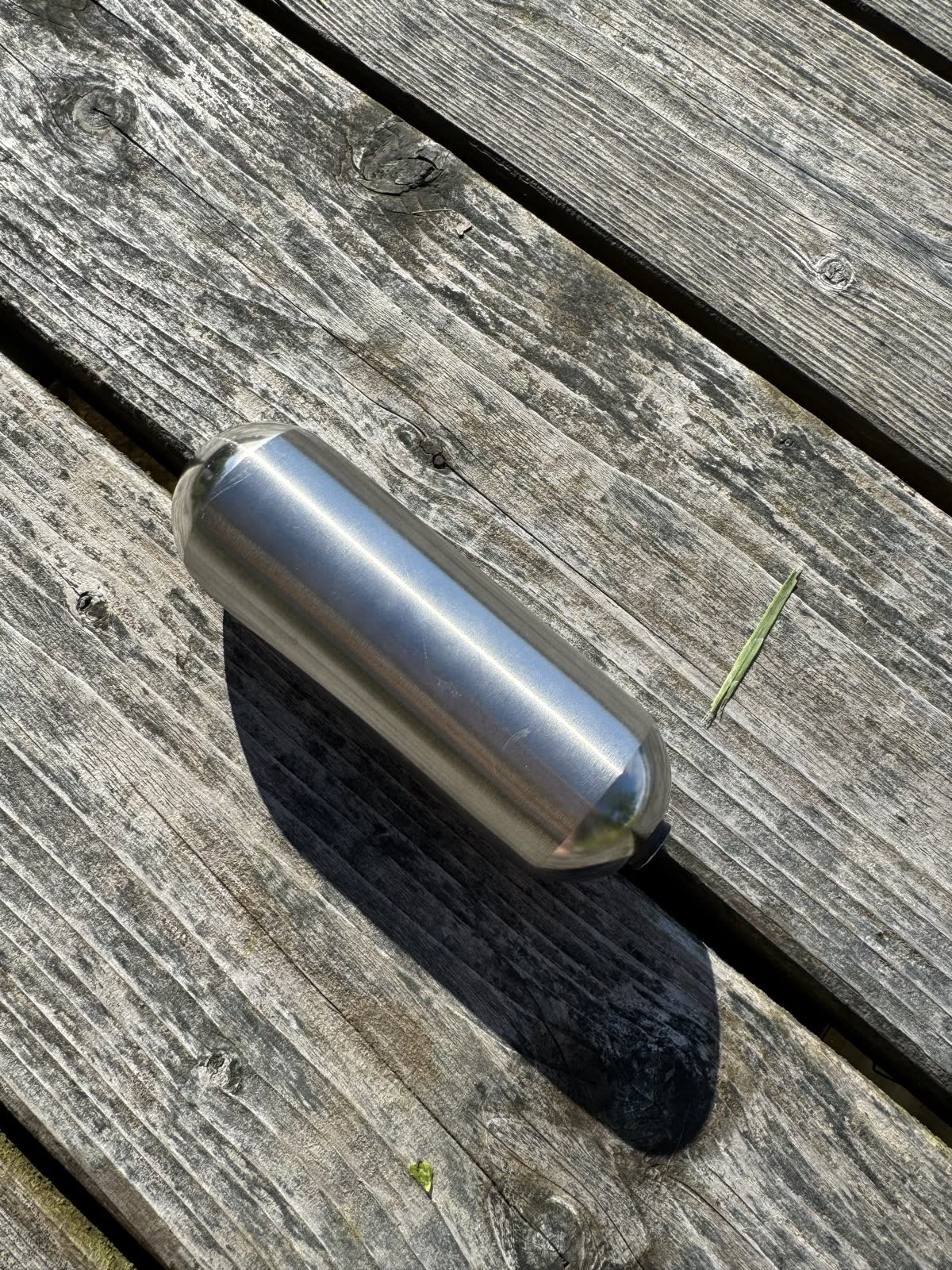 7 by 12 inch stainless steel oblong float with NPT thread
